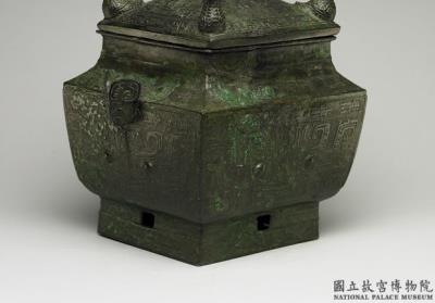 图片[2]-Square lei wine vessel with owl heads and animal mask pattern, late Shang dynasty, c. 13th-11th century BCE-China Archive
